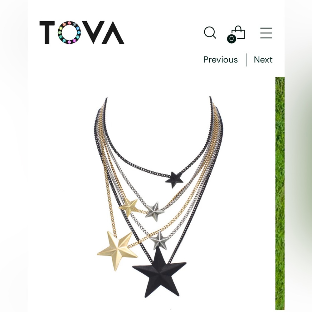 TOVA Brazil 6 Stars necklace